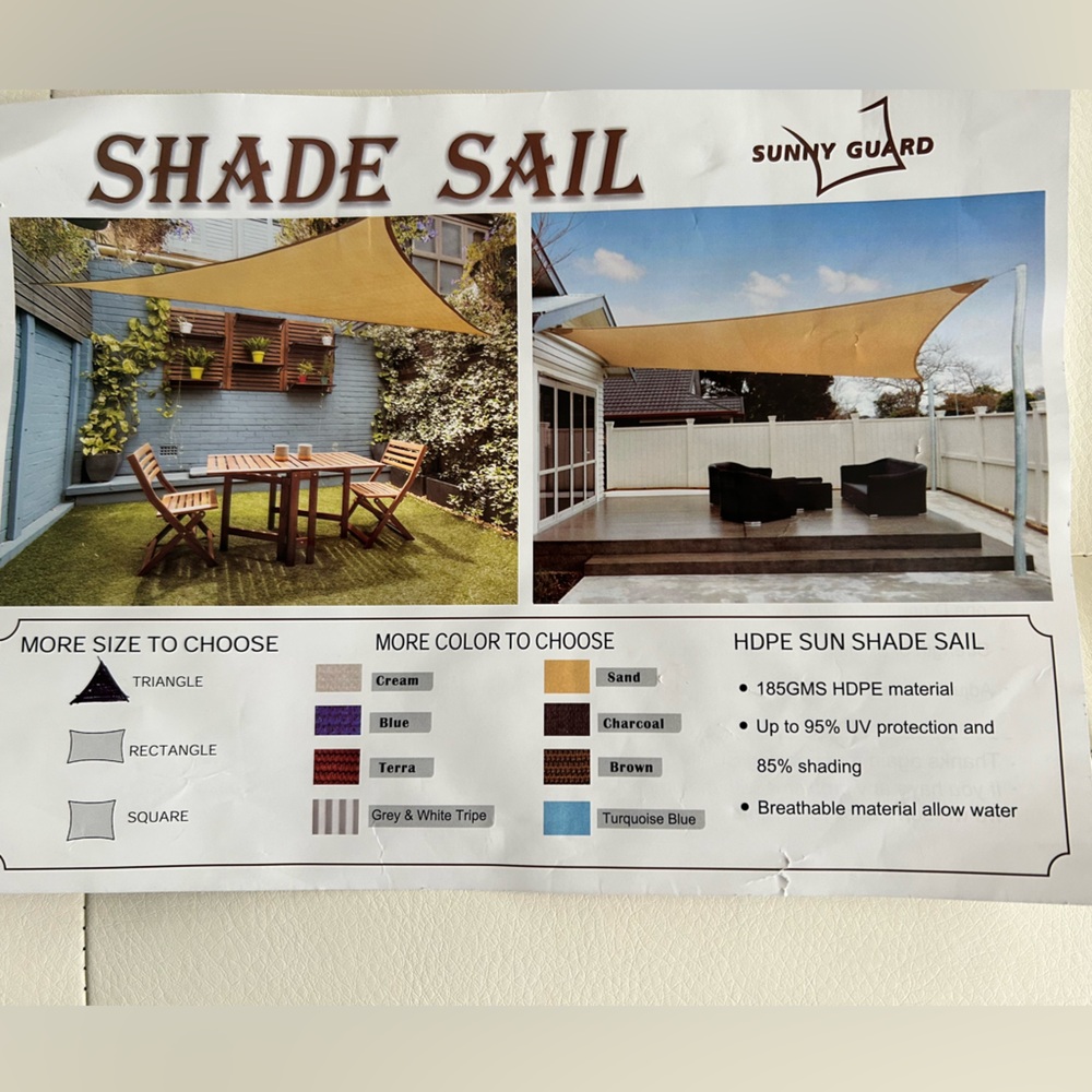 Beige Shade Sail